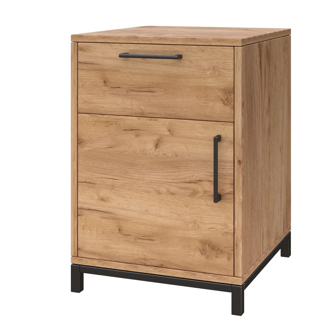 Тумба стаціонарна ВЕСТ ВУД КОМПАНІ 2012 V-450-2-2b (450х500х650мм) ЛДСП, дуб крафт золотий